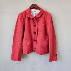J. Crew Factory Coral Orange Pink Blazer